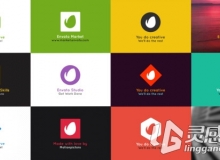 简洁的logo演绎动画AE模板 Videohive Simple Folding Logo