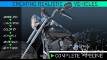 Blender摩托车建模材质和渲染制作全流程视频教程