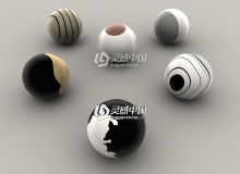 6个特殊肌理C4D材质球 Abstrakto C4D材质