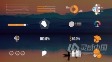 AE模板-启动演示解释器动画企业宣传数据概述信息图表AE模板下载