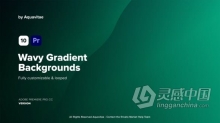 PR模板-10个波浪渐变循环创意背景 Wavy Gradient Backgrounds MOGRT for Premiere Pro