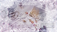 AE模板-相框浪漫回忆婚礼当天照片动画幻灯片视频相册 Love Story