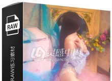 22张RAW原片 国内美女模特影楼私房写真摄影佳能RAW练习素材