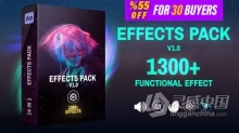 AE脚本预设包-Effects Pack预设包1300+包括转场特效调色预设 AtomX版预设包下载