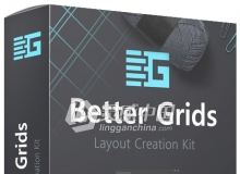 PS网格布局扩展插件Better grids 1.0.0中文汉化版 最好的网格布局创建工具包