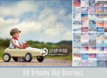 60组高清梦幻天空云彩叠加合成背景素材 60 Dreamy Sky Photo Overlays