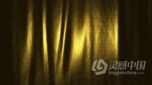 中国风格装饰图案金色织物纹理无缝动画背景视频素材 Golden Fabric Texture 5