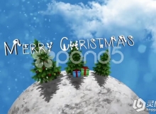 圣诞小世界展示动画AE模板 Pond5 Christmas World