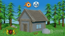 Blender游戏资产3D模型与纹理实例制作视频教程
