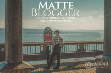 经典复古胶片Lightroom预设 Matte Blogger- Desktop & Lightroom Presets