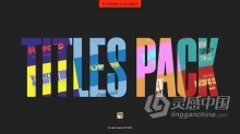 FCPX插件-8组设计感十足创意文字标题动画FCPX插件下载 Titles Pack