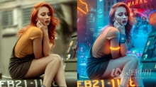 PS朋克风格霓虹灯背景图像后期处理视频教程 Cyberpunk portrait – Advanced Manipulation