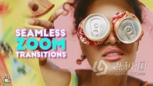FCPX插件-44个经典移动旋转拉伸倾斜无缝转场过渡预设 Seamless Zoom Transitions