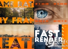 快节奏时尚包装动画AE模板 Videohive Faster Intro 14742457