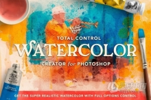 水彩画创作PS动作包 Total Watercolor Creator