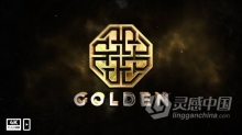 AE模板 史诗神秘3D金色热浪效果标志LOGO动画 AE工程 AE文件下载