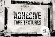 40张使用过的透明包装胶带残留纹理合成图片素材 Adhesive Tape Textures – TIFF & PNG