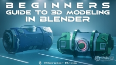 Blender科幻容器3D建模入门指南视频教程 Beginners Guide to 3D Modeling in Blender