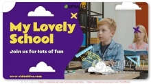 AE模板-可爱的开学典礼视频儿童机构教育宣传片游乐场广告片 Lovely School Opener
