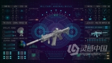 HUD军事信息图全息用户界面军用步枪技术元素AE模版 HUD PRO Military Rifle