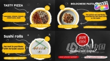 FCPX插件 咖啡馆餐厅烹饪业务食物菜单幻灯片视频制作
