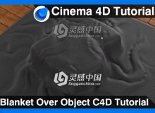 C4D布料遮盖物体视频教程 Blanket Over Object Cinema 4D Tutorial