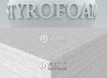 聚苯乙烯泡沫塑料C4D材质球 styrofoam C4D材质