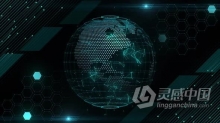 视频素材 高科技HUD地球仪网络数据未来派背景视频Vj素材