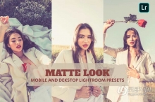 哑光电影胶片人像调色Lightroom预设 Matte Look Lightroom Presets