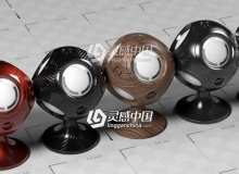 C4D材质合集 SMALL C4D MATERIAL LIBRARY C4D材质