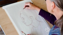绘画教程 人物肖像头部结构比例草图传统手绘视频教程