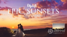 一键换天空-婚纱大片日落云彩PS动作+教程 Epic Sunsets Cloud