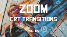 AE模板-缩放转场过渡动画AE模板下载 CRT Zoom Transitions Vol. 05