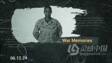 历史视觉效果战争主题纪录片军事教育宣传视频AE模板下载 War Memories Slideshow