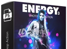 光效能量PS动作第三季 Energy 3 Photoshop Action 附视频教程