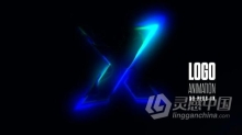 彩色光效演绎公司LOGO标志动画AE模版 Logo Animation