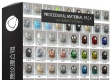 340组丰富C4D材质纹理合辑 The Pixellab Procedural Material Pack Cinema 4D