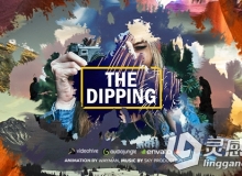 墨迹浸渍展示动画AE模板 The Dipping - Parallax Slideshow