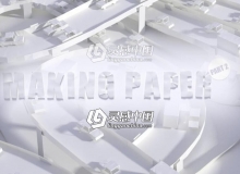 C4D折纸建模渲染教程 Cinema 4D Making Paper Part 2