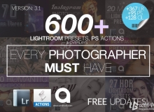 600+Lightroom预设动作纹理包 600 LR Presets Mega Bundle