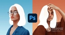 PS人像替换白色头发效果视频教程 White Hair Portrait Effect (Adobe Photoshop)