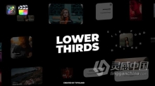 FCPX插件 Cinematic Lower Thirds FCPX插件12组卡片式介绍图文设计效果视频