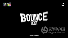 FCPX插件 52个弹跳文本动画预设视频字幕效果Bounce Text Animations