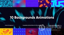 10个创意背景动画元素AE模板下载 10 Special Backgrounds Animations