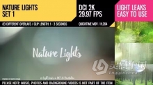 83组柔和温暖散景漏光光效视频素材2K分辨率 Nature Lights