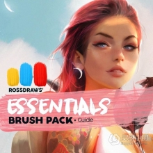 Rossdraws最喜欢的专用PS绘画笔刷 Rossdraws' Essentials Brush Pack