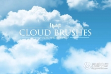 【PS笔刷】30款云彩云朵白云PS笔刷 30 Cloud Photoshop Brushes