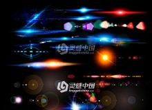 星光 光晕 光效 光芒PSD分层素材