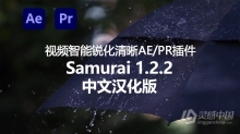 视频智能锐化清晰中文汉化AE/PR插件 Samurai 1.2.2 Win中文汉化版