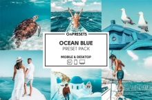 INS风海洋蓝风光人像调色Lightroom预设 OnPresets- OCEAN BLUE